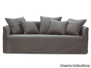 TAMARINDO CONTEMPORAIN - 3 seater fabric sofa with removable cover _ Crearte Collections