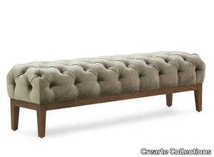 CAPITON CONTEMPORAIN - Tufted upholstered velvet bench _ Crearte Collections