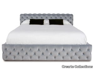 CAPITON CONTEMPORAIN - Fabric double bed with tufted headboard _ Crearte Collections