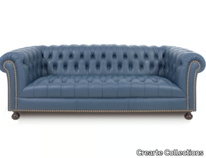 CHESTERFIELD PRESTIGE ORIGINS - 3 seater tufted leather sofa _ Crearte Collections