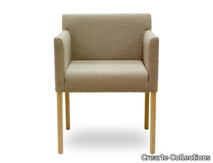 OGA ARM CHAIR - Upholstered fabric chair with armrests _ Crearte Collections
