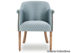 PARIS ARM ORIGINS - Upholstered fabric easy chair with armrests _ Crearte Collections