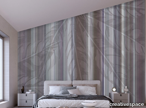 LEAVES - Striped adhesive washable wallpaper _ creativespace