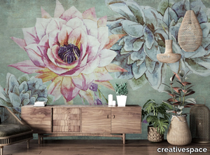 SPRING - Washable wallpaper with floral pattern _ creativespace