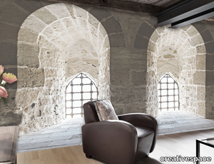 UP - Fire retardant trompe l'oeil wallpaper _ creativespace