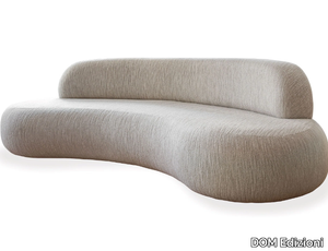 DOEM - Curved 4 seater bouclé fabric sofa _ DOM Edizioni