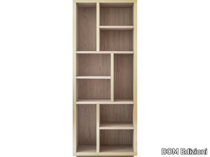 MAIORI - Open oak bookcase _ DOM Edizioni