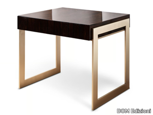 NINO - Rectangular wooden bedside table with drawers _ DOM Edizioni