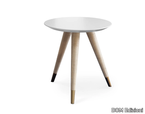 CUPERTINO GUERIDON - Round wooden coffee table _ DOM Edizioni