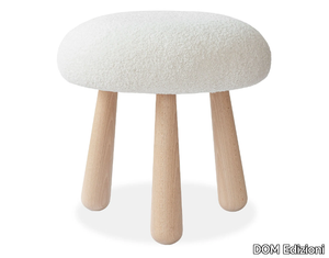 CLUB - Low upholstered fabric stool _ DOM Edizioni