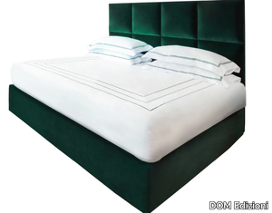 DANTE - Fabric king size bed with upholstered headboard _ DOM Edizioni