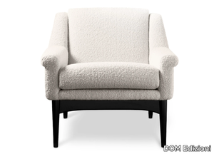 LULÙ - Upholstered fabric easy chair with armrests _ DOM Edizioni