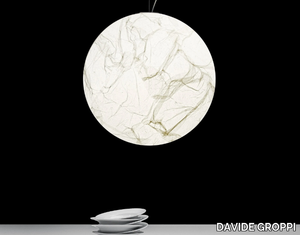 MOON - Japanese paper pendant lamp _ DAVIDE GROPPI