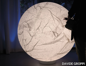 MOON F - Japanese paper floor lamp _ DAVIDE GROPPI