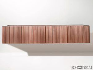 CANNETO - Suspended metal sideboard with doors _ DE CASTELLI