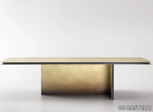 FOLIO - Rectangular brass table _ DE CASTELLI