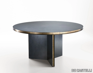 FOLIO - Round brass table _ DE CASTELLI