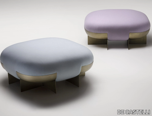 ORI - Square metal and fabric pouf _ DE CASTELLI