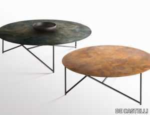 PARSEC - Round metal coffee table _ DE CASTELLI