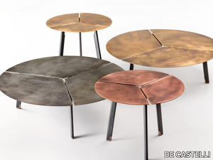 PLACAS - Round metal coffee table _ DE CASTELLI