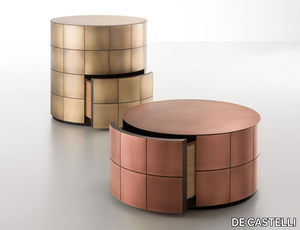 PANDORA - Round metal bedside table _ DE CASTELLI