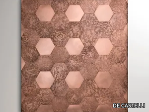 HEXAGON - Copper Decorative panel _ DE CASTELLI