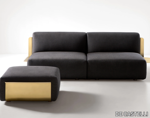 LOOM - Fabric sofa with brass structure _ DE CASTELLI