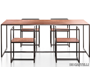 RIVIERA - Rectangular metal table _ DE CASTELLI