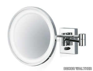 BS 40 LED 3X - Wall-mounted round shaving mirror with integrated lighting _ DECOR WALTHER