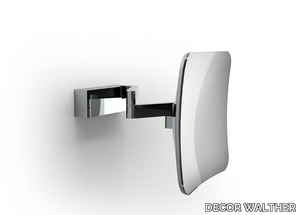 VISION S UNLIT 5X - Square wall-mounted shaving mirror _ DECOR WALTHER