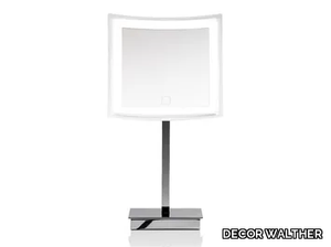BS 83 TOUCH - Countertop square shaving mirror with integrated lighting _ DECOR WALTHER