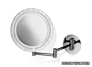 BS 16 TOUCH - Round wall-mounted shaving mirror with integrated lighting _ DECOR WALTHER