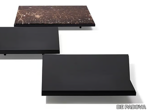 ALBERESE WOOD - Low square coffee table _ DE PADOVA