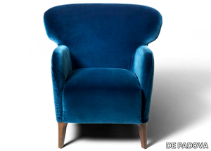 ALBERETA - Upholstered fabric armchair with armrests _ DE PADOVA