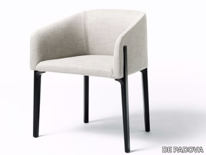 CHESTO - Fabric chair with armrests with removable cover _ DE PADOVA