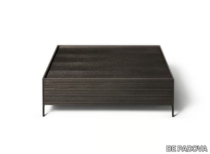 COMBI - Wood and glass coffee table with storage space _ DE PADOVA