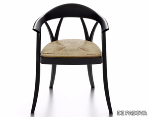 DONZELLA - Solid wood chair with armrests _ DE PADOVA