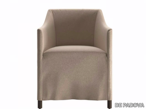 LADY POLLACK - Fabric easy chair with armrests with removable cover _ DE PADOVA