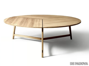 MAWARI - Round solid wood table _ DE PADOVA