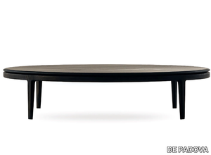 MOON - Low round oak coffee table _ DE PADOVA