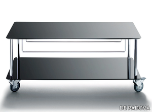 MOBY 2 - Laminate TV cabinet with castors _ DE PADOVA