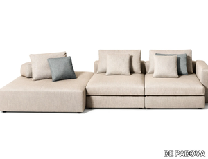 MOSAÏQUE - Sectional fabric sofa with removable cover _ DE PADOVA