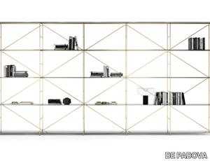 R.I.G. MODULES SHELVING SYSTEM - Shelving system with powder coated steel structure _ DE PADOVA