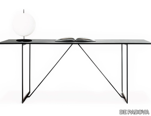 R.I.G. TABLE - Rectangular steel and wood dining table _ DE PADOVA