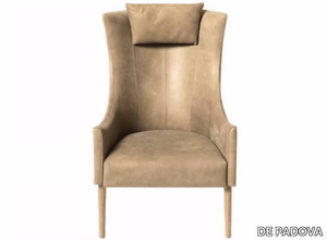 TONDO 05 - Bergere fabric armchair with headrest _ DE PADOVA