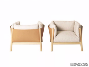 YAK - Fabric armchair with armrests _ DE PADOVA