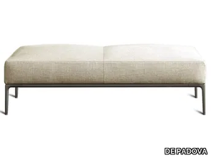 HORIZONTAL BENCH ĒDITION - Upholstered fabric bench with removable cover _ DE PADOVA