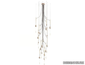 FLEUR DE KAOLIN 18 - LED porcelain chandelier _ DESIGNHEURE