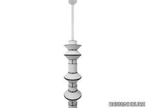 TOWER GRAND - LED fabric pendant lamp _ DESIGNHEURE