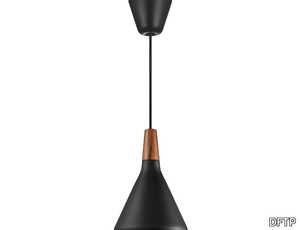 NORI - Dimmable metal and walnut pendant lamp _ DFTP